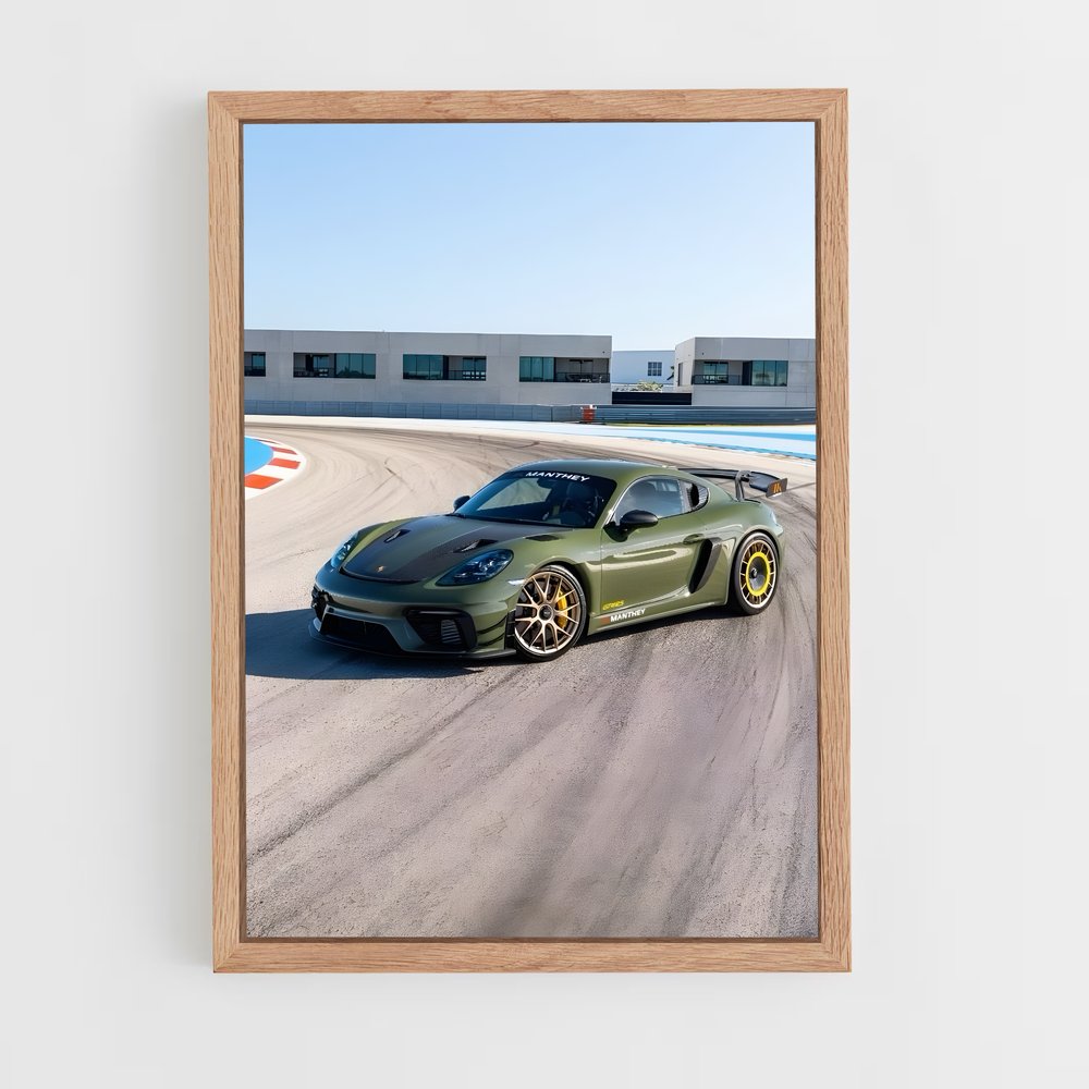 Poster Cayman Vertes – affiche Porsche (vue 4)